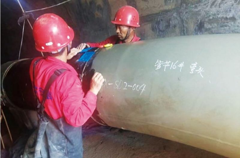 ��Ȼ��ܵ��cˮ�����̽���ιܵ����o(h��)̽ӑ